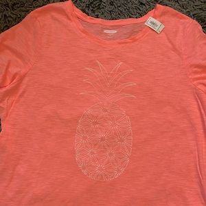 NWT: Bright Pink Pineapple Tee